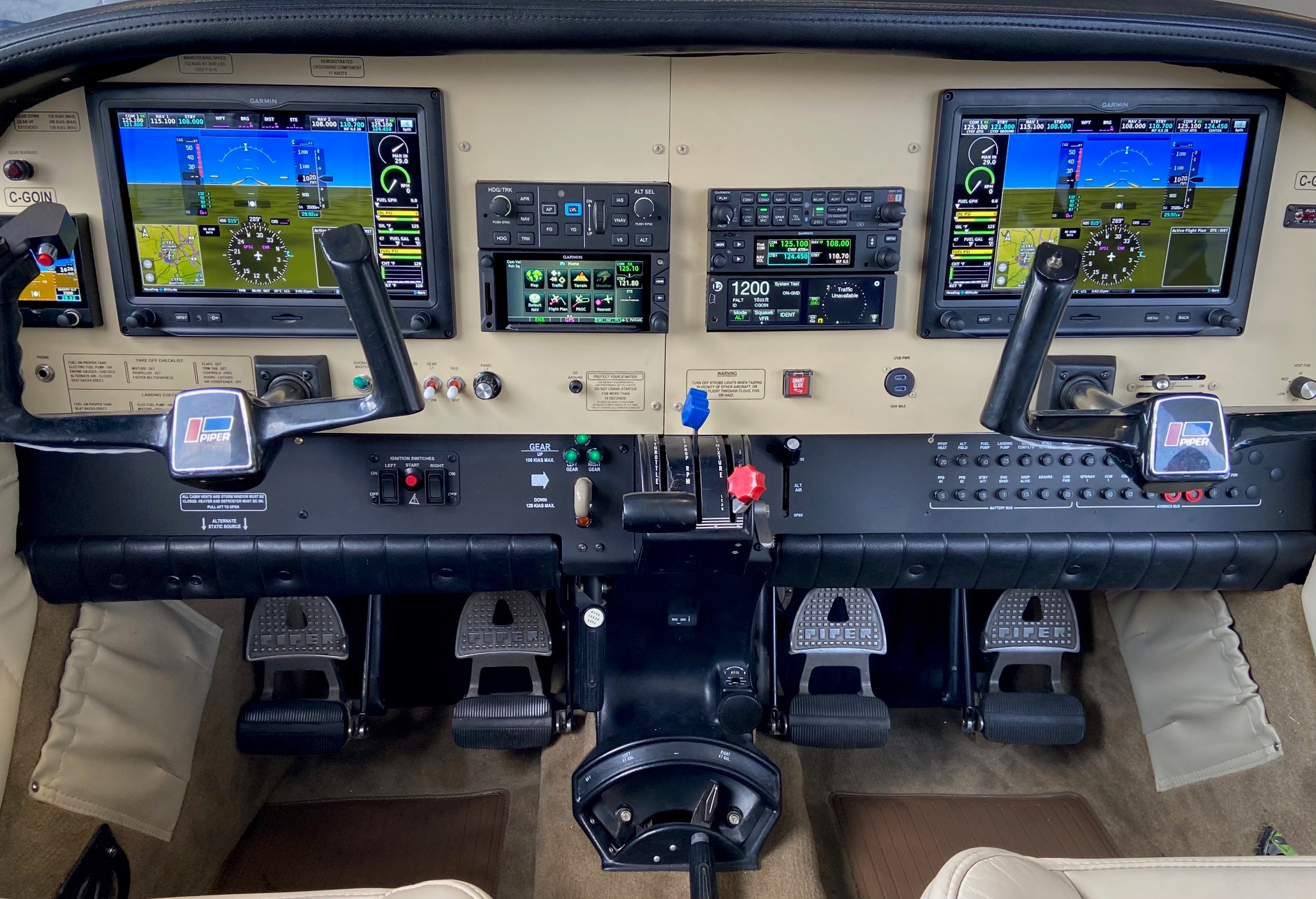 Piper PA-32 — Dual G3X Touch installation